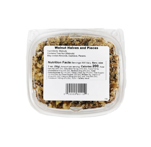Tub - Walnut Halves & Pieces
