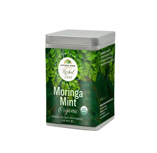 Herbal Tea - Moringa Mint 4 oz Canister