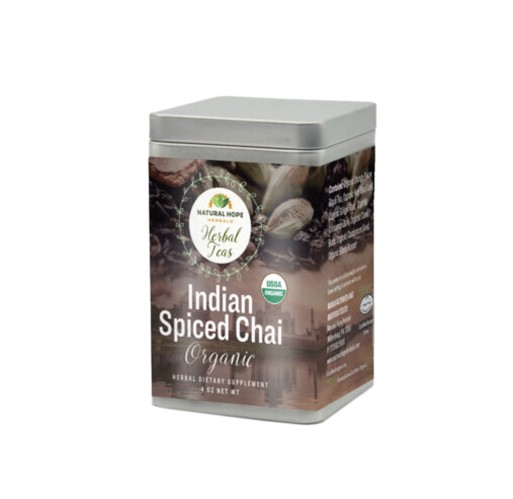 Herbal Tea - Indian Spiced Chai 4 oz Canister