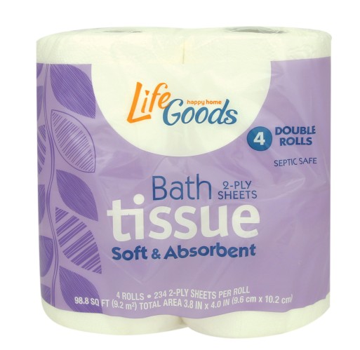 Bath Tissue - LifeGoods 12/4 ct