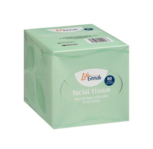 Facial Tissues - Cube 2 ply LifeGoods 36 ct