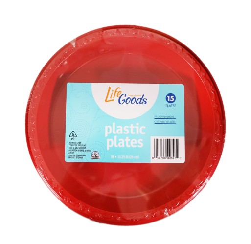 Plates - Red LifeGoods 10.25 inch