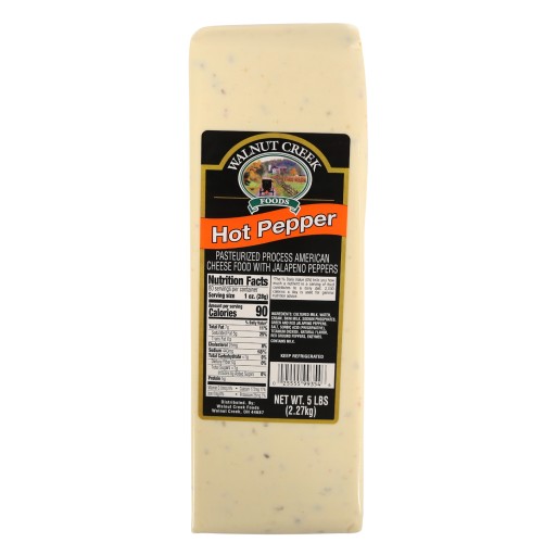 Hot Pepper Cheese - Loaf WC 5 lb | Walnut Creek Foods