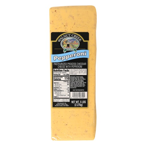 Pepperoni Cheese - Loaf WC 5 lb | Walnut Creek Foods