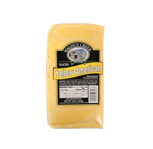 American - Yellow Sliced WC 3 lb | Walnut Creek Foods