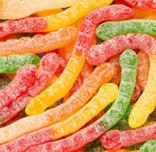 Gummy - Assorted Sour Worms (Albanese) | Walnut Creek Foods