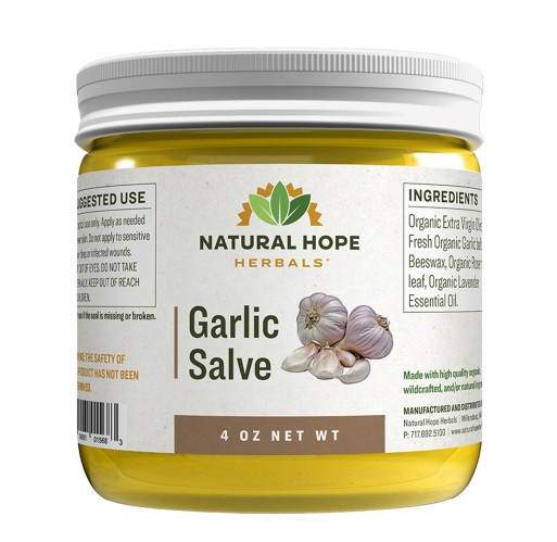Herbal Salve - Garlic 4 oz | Walnut Creek Foods
