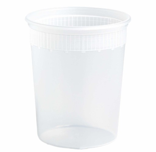 32 oz Plastic Deli Containers - 500 Count