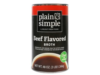 Broth - Reduced Sodium Beef P&S 48 oz