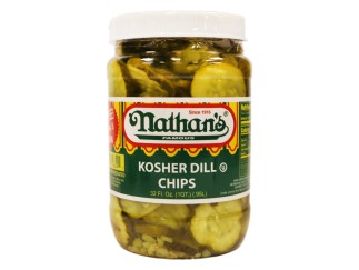 Pickles - Kosher Chips Nathan's 32 oz