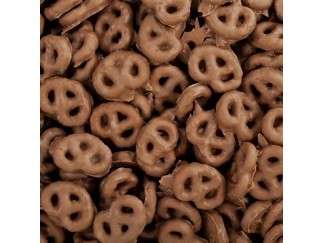 Milk Chocolate - Mini Twist Pretzels Albanese