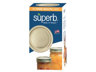 Lids - Wide Mouth Superb Boxed 24/60 ct