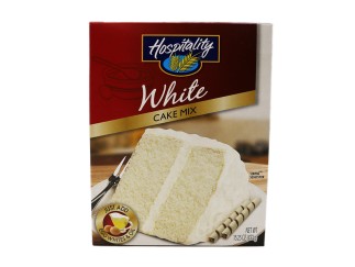 Cake Mix - White 12/14.25 oz Hospy