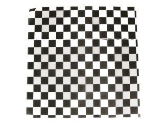 Deli Sub Wrap Blk Checkered 15x15 3M Pieces